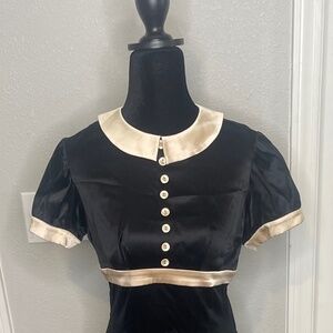 Yanak for BEBE Silk Babydoll Dress